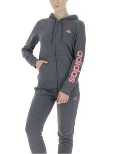 Adidas W Lin Ft Fz Hoodie Grey | Sportsman24