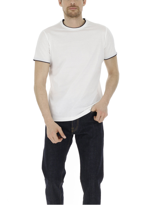 Alessandro Dell'acqua ad0959r -10% maglie uomo bianco | Sorelle Ramonda