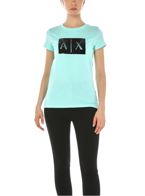 Armani Exchange 8nytdl -50% +20% t-shirt women green | Sorelle Ramonda