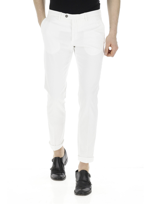 B Settecento mh700 -10% pantaloni uomo bianco | Sorelle Ramonda