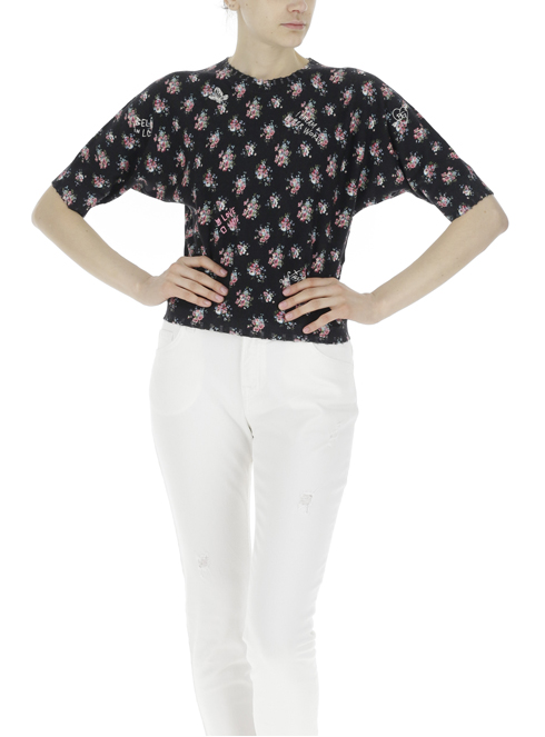 Blugirl Blumarine ra2180 maglie donna nero | Sorelle Ramonda