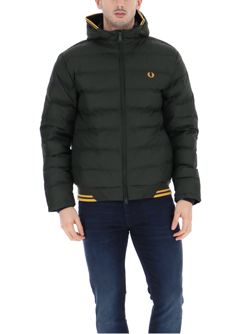 green fred perry coat