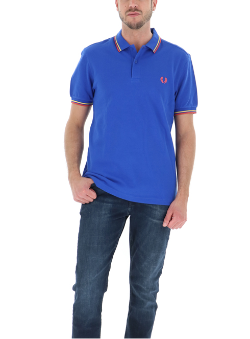 fred perry polo cobalt blue