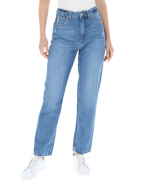 Guess w1ya21 -30% pantaloni donna blu | Sorelle Ramonda