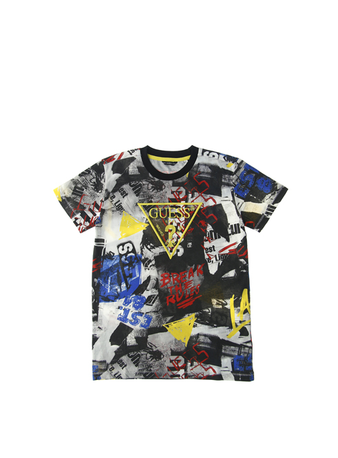 multicolor guess shirt