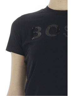 Hugo Boss c_elogo_4 t-shirt donna nero | Sorelle Ramonda