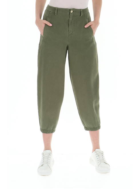 I Blues balenio -50% pantaloni donna verde | Sorelle Ramonda