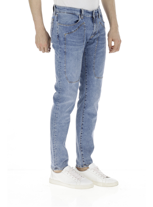 Jeckerson 077ta396 -10% pantaloni uomo blu 227500075799 | Sorelle Ramonda
