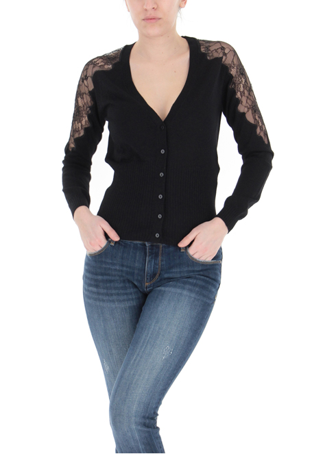 Liu Jo Ma1132 Knitwear Women Black Sorelle Ramonda Liu Jo Ma1132 Knitwear Women Black Sorelle Ramonda