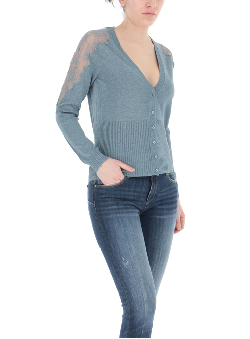 Liu Jo Ma1132 Knitwear Women Light Blue Sorelle Ramonda Liu Jo Ma1132 Knitwear Women Light Blue Sorelle Ramonda