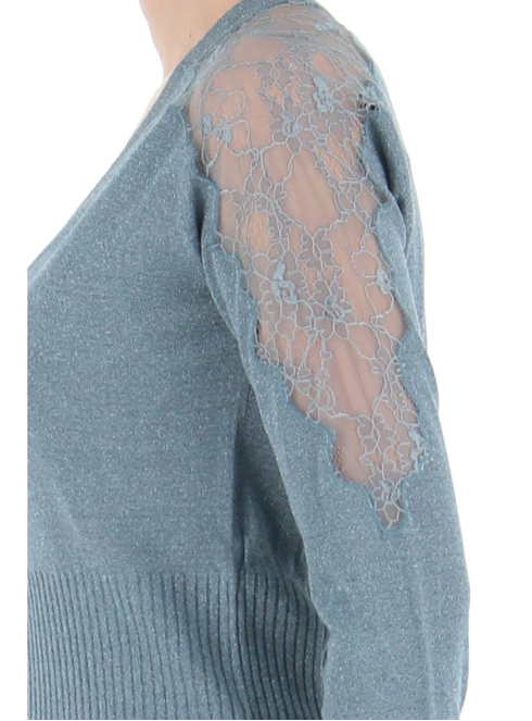 Liu Jo Ma1132 Knitwear Women Light Blue Sorelle Ramonda Liu Jo Ma1132 Knitwear Women Light Blue Sorelle Ramonda
