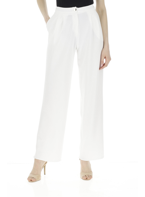 Rinascimento cfc0107903003 -10% pantaloni donna bianco | Sorelle Ramonda