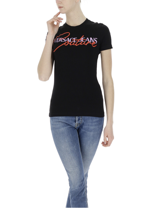 Versace Jeans haht07 t-shirt donna nero | Sorelle Ramonda