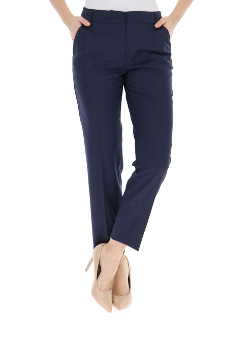 pantaloni donna blu