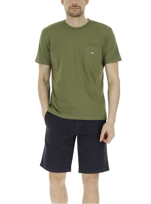 Woolrich wote0060mrut2 -10% t-shirt uomo verde | Sorelle Ramonda